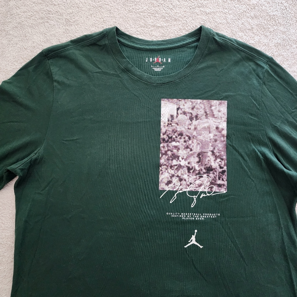 Nike Air Jordan L/S T-Shirt, Men's Size XL, EUC - Noble Green - Picture 4 of 12